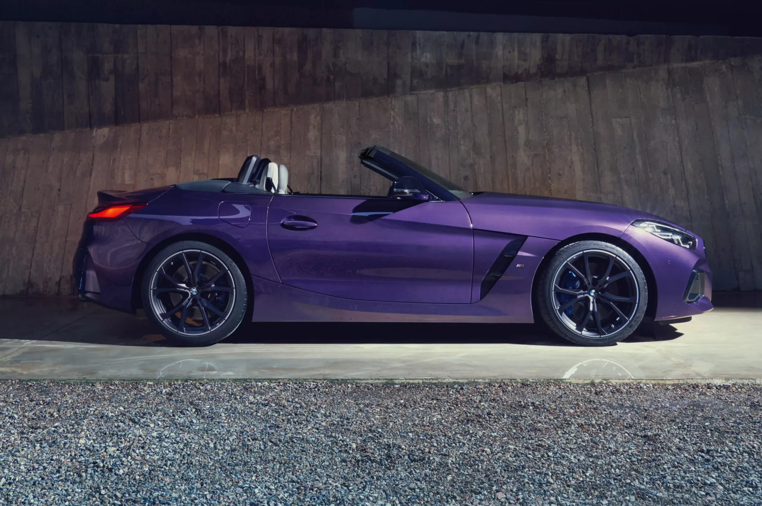 Sporty side view.